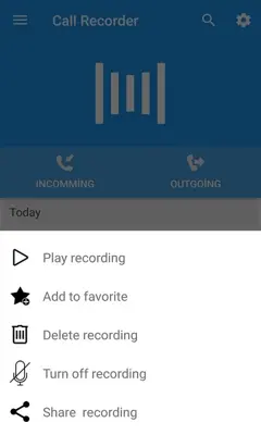 Call Recorder android App screenshot 2